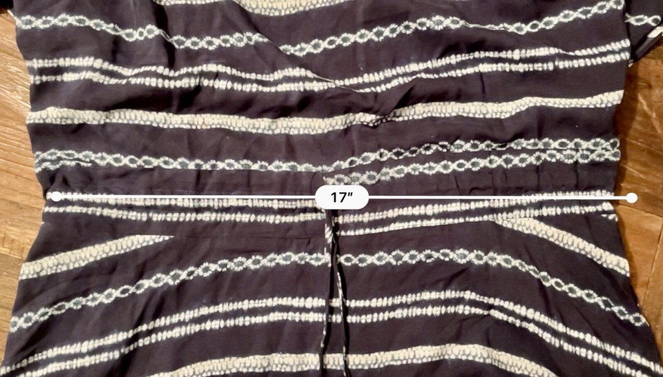 Vic Paula Hermanny Swimsuit Cover Up Beach Pool Dress Navy Women’s Size