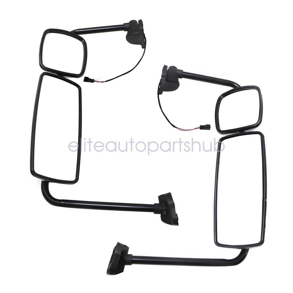 Conjunto de espejo retrovisor de puerta cromado con brazo para Freightliner M2 100 106 2003-2016 Foto 3 de 4