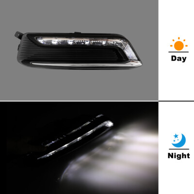 Fits Chevrolet Impala 2014-2020 LED DRL Fog Lights Lamps Wiring Kit Switch Set