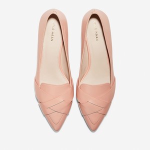 camila leather skimmer flat