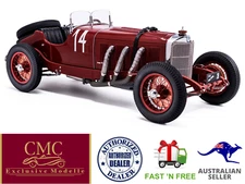 CMC M-207 Mercedes-Benz SSK Argentinean Autumn Race 1931, #14 Zatuszek Red, 1:18