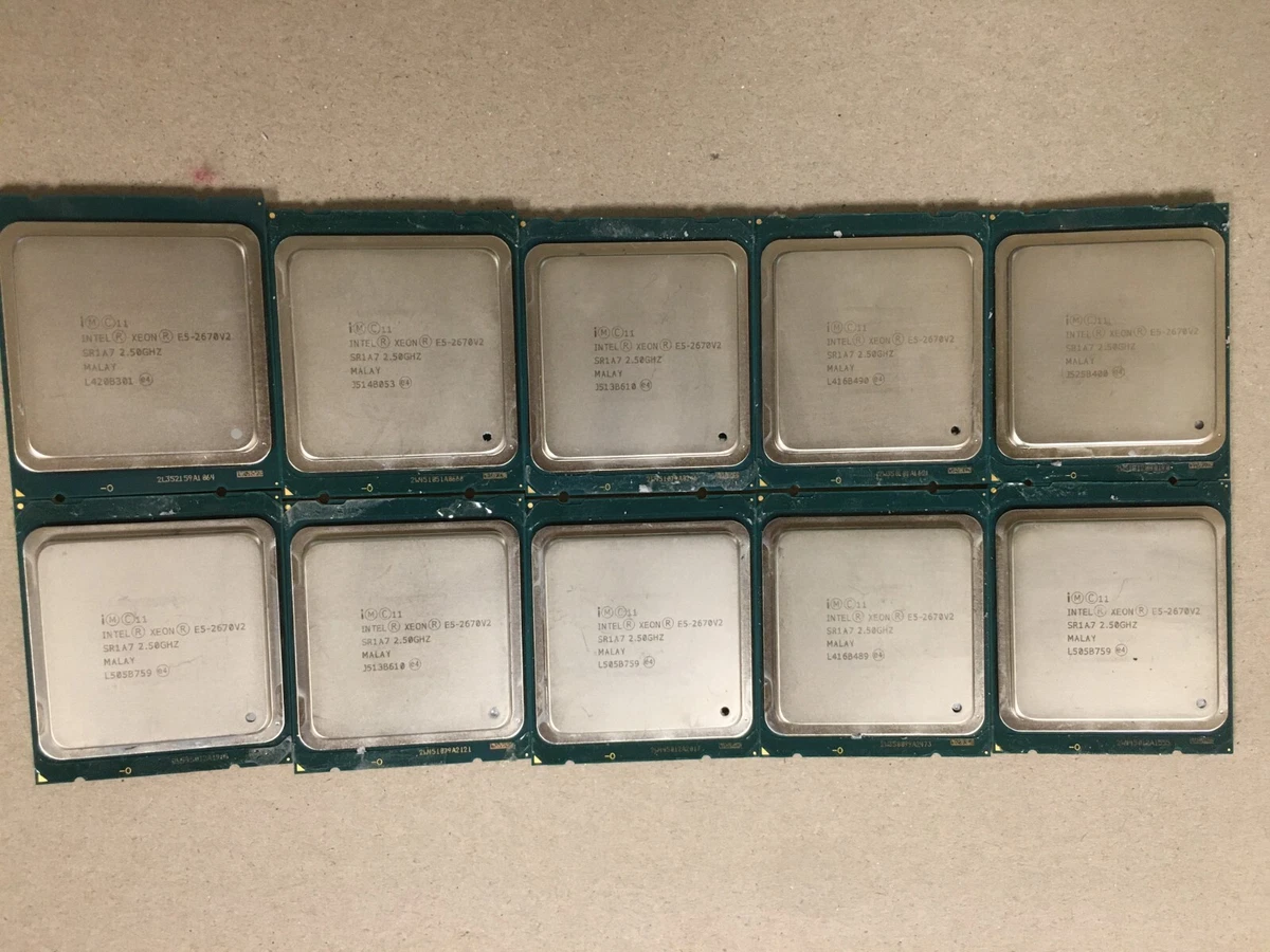その他 1 Lot of 10 - Intel Xeon E5 - 2670 V2 / SR1A7 2.50GHz 25 MB 10-Core