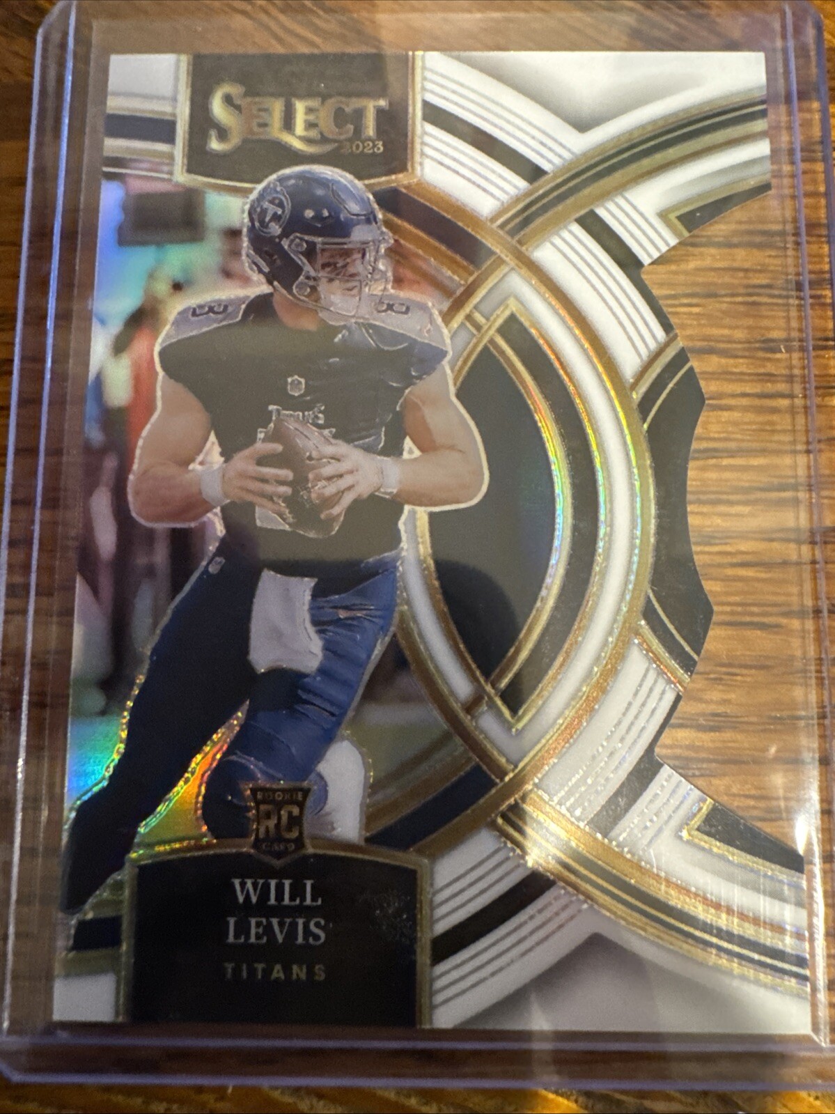 2023 Panini Select Premier Level Will Levis White Prizm Die Cut RC # 109 Of 199