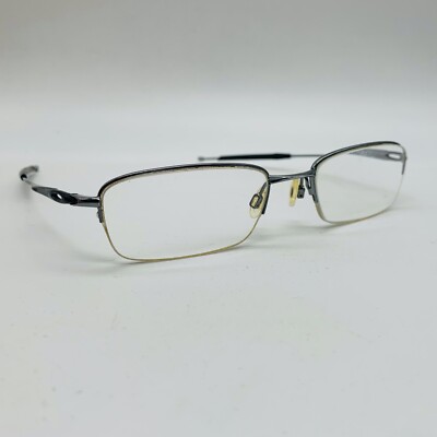 OAKLEY Brille SILBER RECHTECKIG SUPRA Brillengestell MOD: OX3144-0353