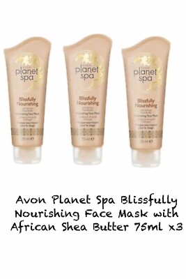 Avon Planet Spa Blissfully Nourishing Face Mask 75ml X3