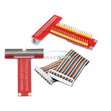 T Type GPIO Extension Board 40Pin Rainbow GPIO Cable 20cm For Raspberry Pi B 