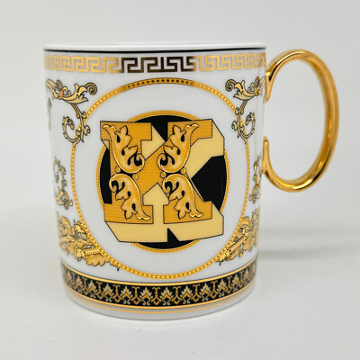 Rosenthal VERSACE Virtus Alphabet K HENKELBECHER Neu und OVP Becher