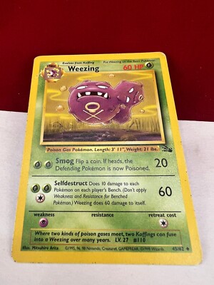 first edition weezing pokemon card 2000 Team Rocket 1st #14 Dark Pokmon Card Weezing 1st edition
