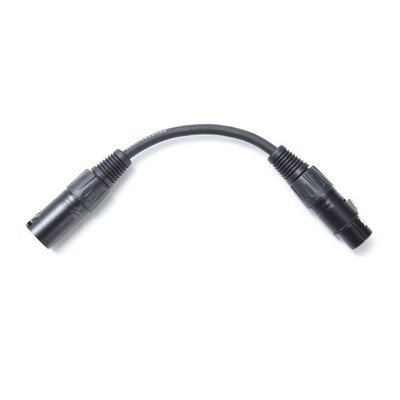 LightmaXX DMX Adapter Kabel XLR 3F/5M 10cm RDM-Fähig Signalübertragung