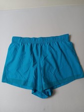 Athletic Works Shorts Womens XXL 20 Blue Running Lined Lightweight Elastic Waist