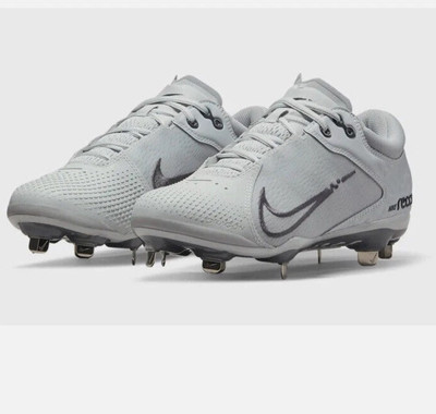 Nike Hyperdiamond 4 React Women s Gray Softball Cleats sz 8.5 CZ5917 004