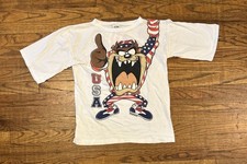 Vintage Taz Tasmanian Devil T-Shirt Size Small 1995 Warner Bros 90s Looney Tunes