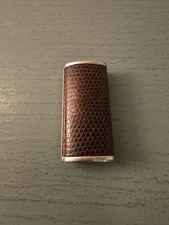 Vintage Bic Lizard Skin Inlaid Lighter Cover-Excellent