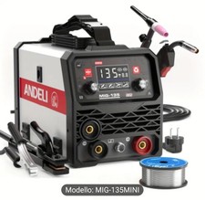 Andeli 135A MIG Saldatrice a Filo Continuo 3 in 1 Con torcia tig inclusa