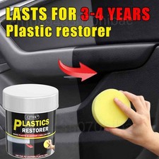 150g Car Plastic Restorer Back to Black Gloss Auto Interior Leather Panel Rene