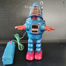 1960s Planet Robot Tin Toy Vintage Complete Original Rare w/Remote Control USED