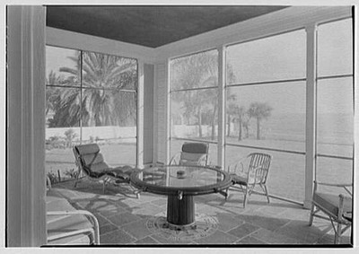 Photo:St Petersburg Florida Harry R Playford Porch Residence 1940