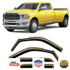 Goholy RAM 2500 3500 Crew/Mega Cab Window Rain Guards Side Window Visors 19-26