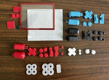 Nintendo ds lite Replacement buttons blue, black, white, red, Screen Lens, Pads