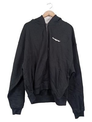 LOW LIGHTS STUDIOS Hoodie Kapuzenpullover Zip Schwarz Gr. L Herren