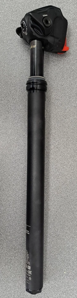 Tija de sillín con cuentagotas RockShox Reverb AXS XPLR - 27,2 mm, 50 mm, 400, negra, A1 Foto 2 de 4