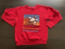 Vintage 1987 Macys Thanksgiving Parade Snoopy Peanuts Sweatshirt Youth M 10 - 12