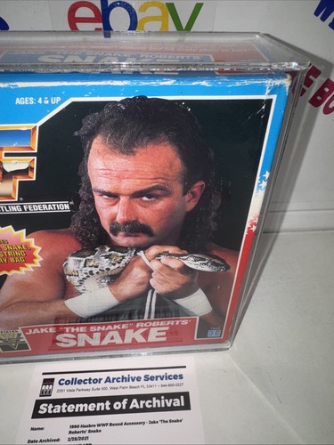 WWF Hasbro Wrestling superstars Jake the snake pet  Damien CAS Q70+ 🔥 - Afbeelding 5 van 12