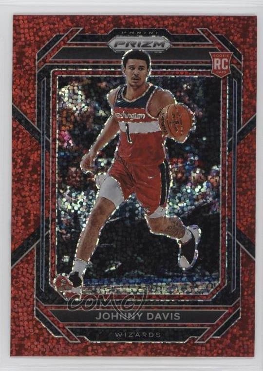 2022-23 Panini Prizm Red Sparkle Prizm Johnny Davis #231 Rookie RC 11n5