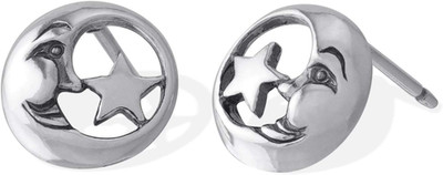 Schmuck Ohrstecker Sterlingsilber Mond & Stern