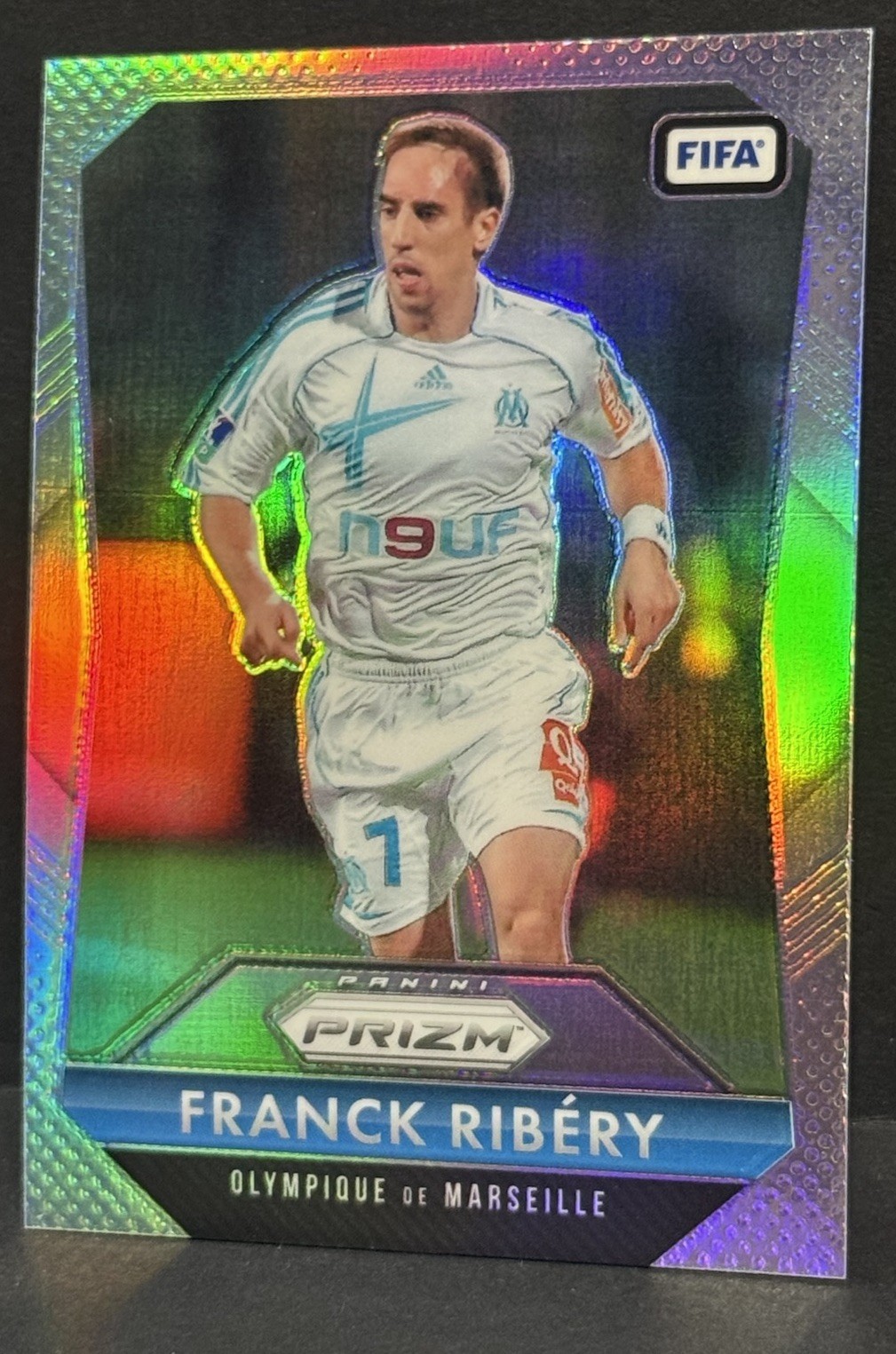 2025-26 Panini Prizm FIFA Marseille Abedi Pele Penmanship Auto Silver Prizm /49 view 7