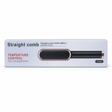 FH909 Hair Straightening Comb Electric Straightener Brush Temperature Control