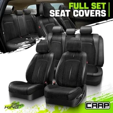 CAAP Driven Voris Series Full Set Seat Covers Cushion Protector for Car Black