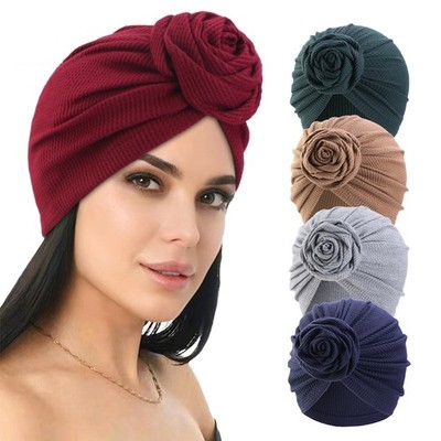 Women Muslim Turban Twist Knot Cap Hair Loss Beanie Bonnet Hat Head Cover Hijab