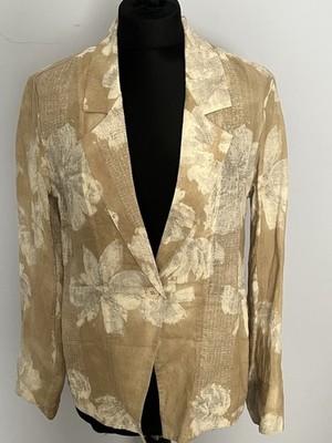 Tandem/Transit Damen Blazer Größe 34 (1) Leinen Beige neuwertig
