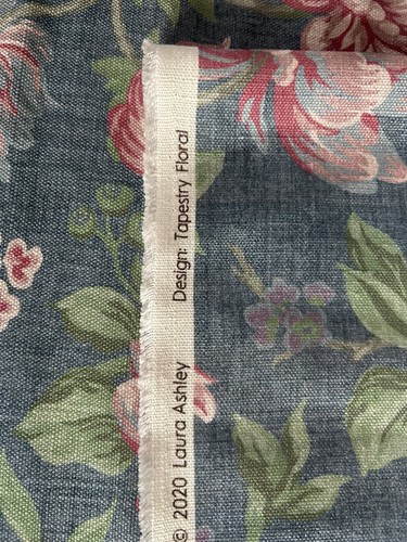 3 Metres Laura Ashley “Tapestry Floral” Furnishing Fabric 140 cm Wide New - Picture 3 of 18