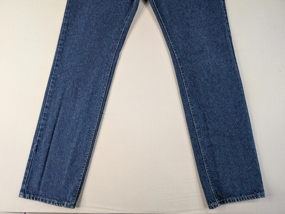 Vintage Lee Jeans Adult 34x35 100% Cotton Denim Blue USA Made Union Stamp* - Image 4 of 4