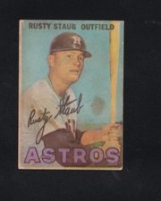 1967 Topps Venezuelan Rusty Staub #272. Very Tough Dark Blue Back SP! Astros