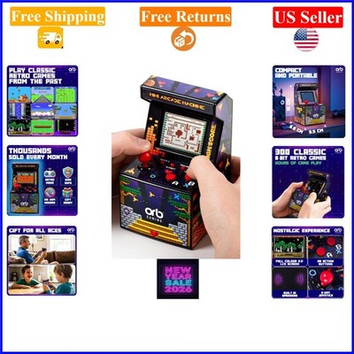 Mini Arcade Machine with 300 Built-in 8-Bit Games, 2.5'' Color Screen