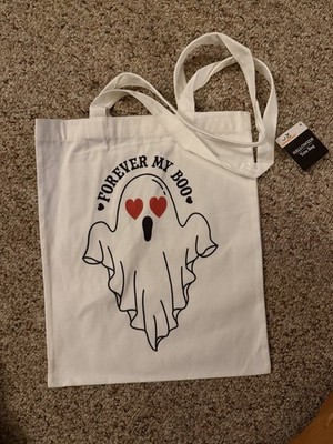  Forever My Boo  Canvas Tote Bag Halloween 