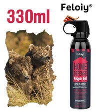 Feloiy Bear Gel Repellent 11oz Personal Defense Protection w/ Spray bag