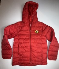 Buc-ee  s Packable Red puffer jacket w Sack size Youth Large