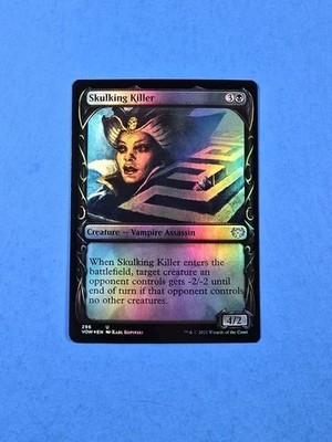 1x Skulking Killer Crimson Vow 2021 Mtg Creature Vampire Assassin 296 Foil SC