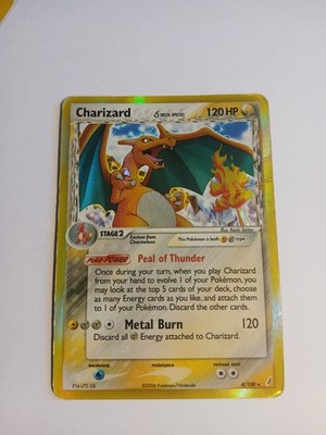 Pokémon TCG Charizard 4/100 EX Crystal Guardians Delta Species Holo Rare 4/100