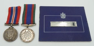 WW2 Canadian Birks Memorial Bar and War Medal CVSM Pair RCAMC