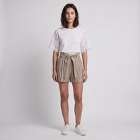 Sandro Shorts Gestreift GüRtel Gr. 34 FR Damen SFPSH00083