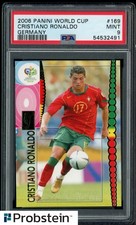 2006 Panini World Cup Germany Soccer #169 Cristiano Ronaldo PSA 9 MINT