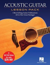 Acoustic Guitar Lesson Pack Learn How to Play Beginner Music 4 Books  Video DVD