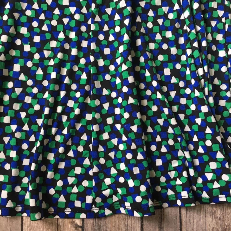 Falda midi A Line para mujer M 8 10 acampanada completa a lunares a cuadros modesta carrera retro Foto 2 de 4