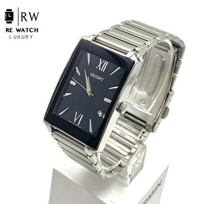 ORIENT UNEF CO B Quartz Wristwatch Black Stainless Steel Timepiece NB/NA
