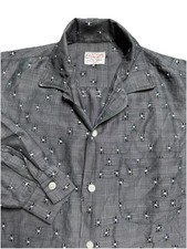 Vtg 50s 60s Truval Shirt Rockabilly Barbershop MCM Mod Atomic Mens Med Loop